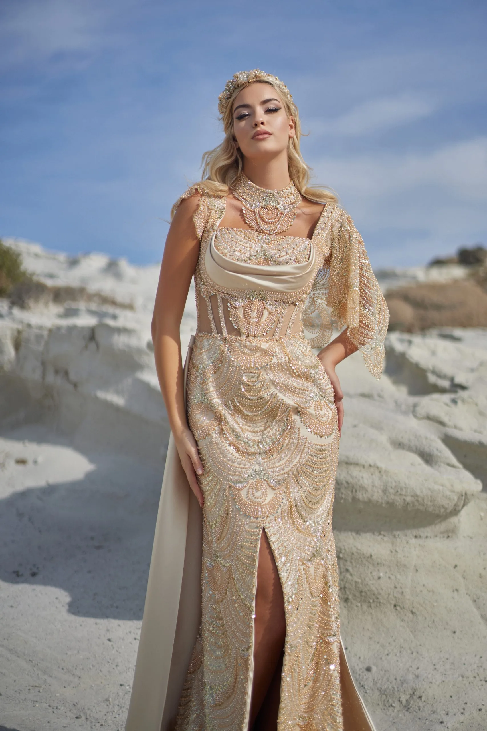 2025 SEZON KREM RENK BİNDALLI